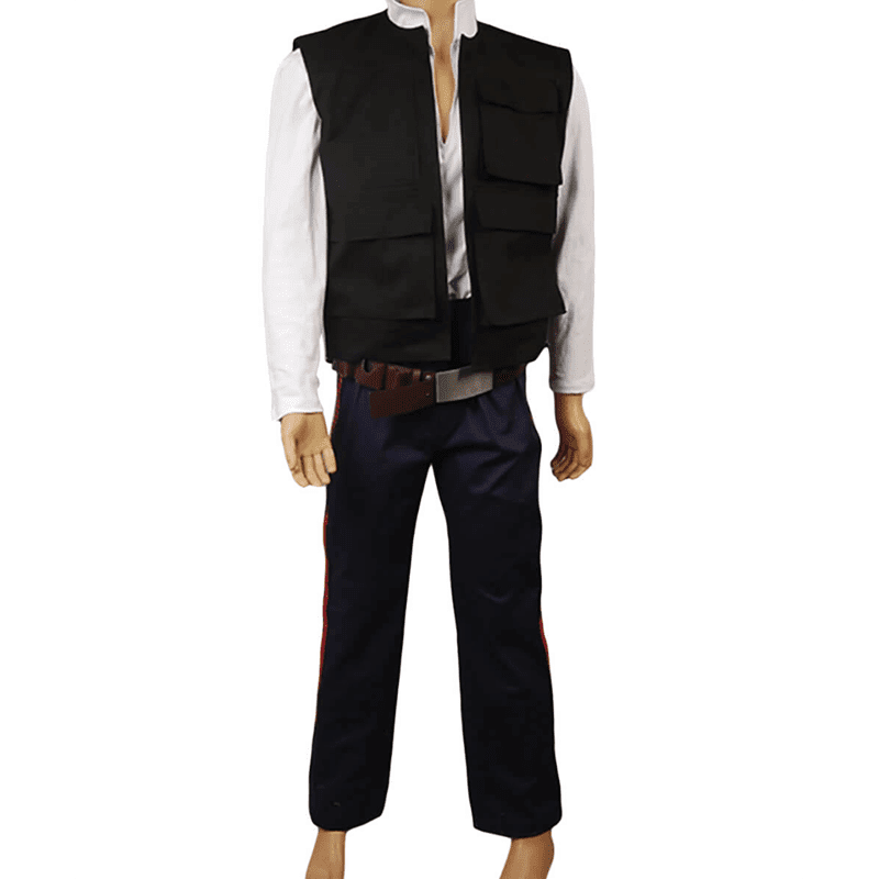 Costumeteers Gilet Han Solo ANH Star Wars Réplique Sérigraphiée Noir - Cosplay & Collection