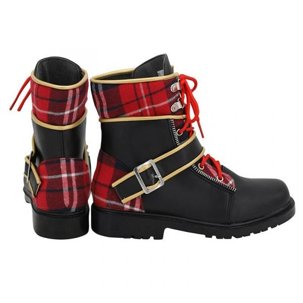 Pomefiore Epel Felmier Cosplay Black Red Boots Custom Made