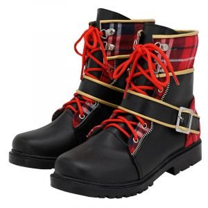 Pomefiore Epel Felmier Cosplay Black Red Boots Custom Made