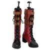OW Ashe Cosplay PU Boots High Heel Shoes