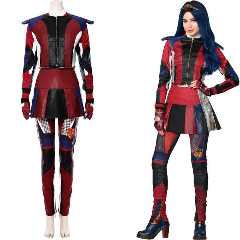 Costume Evie Deluxe Da Adulto &ndash; Descendants 3 &ndash; Nuovo Con Etichette