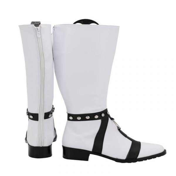JoJo’s Bizarre Adventure GUIDO MISTA Cosplay Boots White Shoes High Heel Shoes