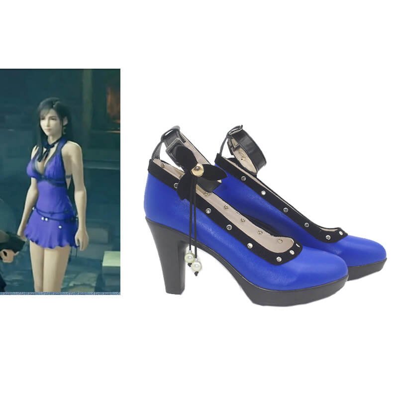 Game Final Fantasy VII Remake Tifa Cosplay Shoes
