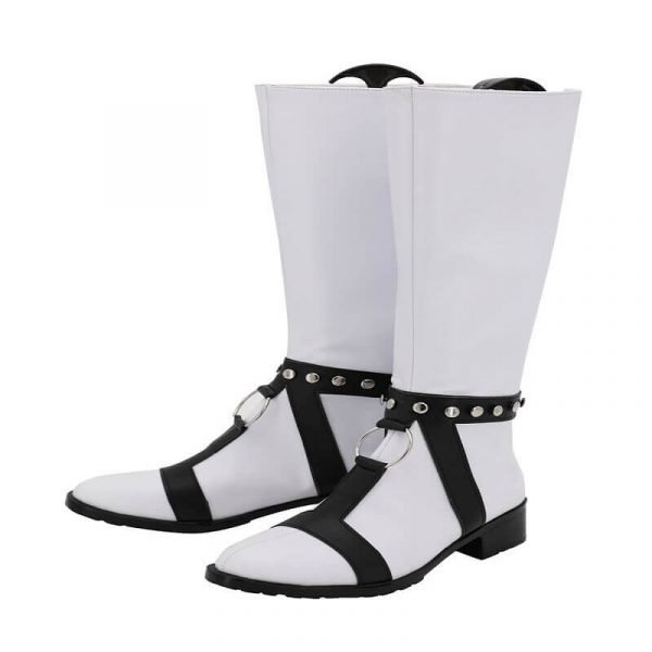 JoJo’s Bizarre Adventure GUIDO MISTA Cosplay Boots White Shoes High Heel Shoes