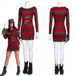 In the stock Anime Nightmare on Elm Street-Ghost Street Sexy Lady Freddie Kruger Dress Cosplay Costume