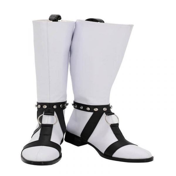 JoJo’s Bizarre Adventure GUIDO MISTA Cosplay Boots White Shoes High Heel Shoes