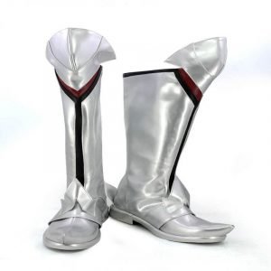 Fate Apocrypha Cosplay Mordred Cosplay Boots Silver Shoes