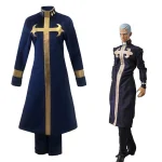 Custom Made Anime JOJO’s Bizarre Adventure Enrico Pucci Cosplay Costume (1)