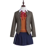 Literature Club Cosplay SayoriNatsukiYuriMonika Costume School Uniform Halloween (1)