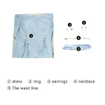 House of the Dragon Young Alicent Hightower Blue Dress Outfit Cosplay Costume (1)