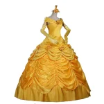 Custom Princess Belle Costume Yellow Dress for Adult (1)