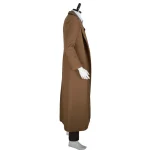 Custom Made The 10th Doctor Outfit Cosplay Costume with Brown Coat and Striped Suit (1)