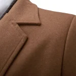 Custom Made The 10th Doctor Outfit Cosplay Costume with Brown Coat and Striped Suit (1)