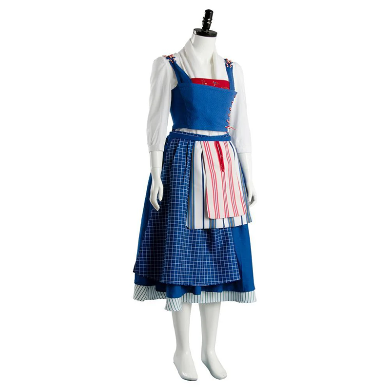 Custom Made Beauty And The Beast Belle Emma Watson Maid Dress Suits (2)