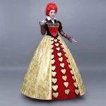 Custom Made Disney Alice Queen Dress The Red Queen of Hearts Alice in Wonderland Dress (1)