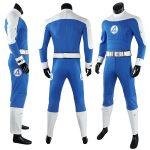 Custom Made Fantastic Four Cosplay Costume First Steps Blue Jumpsuit (1)