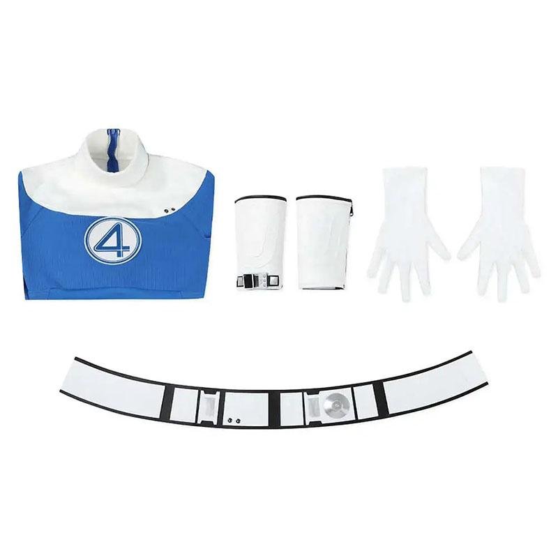Custom Made Fantastic Four Cosplay Costume First Steps Blue Jumpsuit (6)