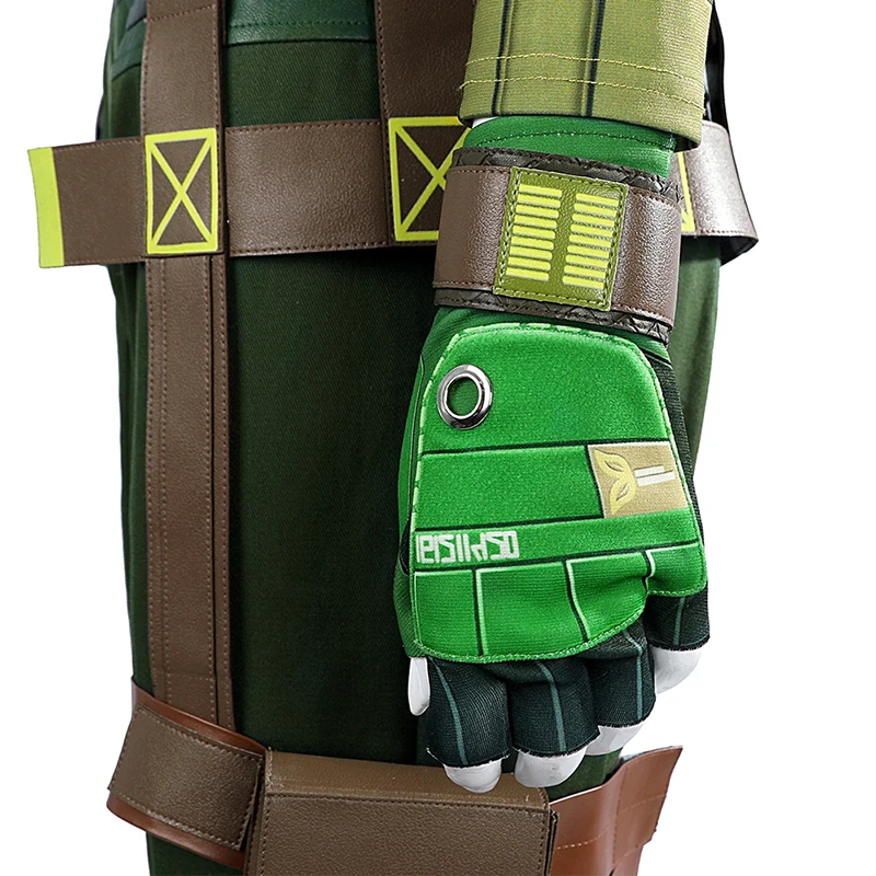 Game Green Valorant Skye Cosplay Costume (5)