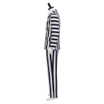 Custom Made Beetlejuice Adam Costume Adam Maitland Cosplay Adam Black and White Stripes Suit (2)