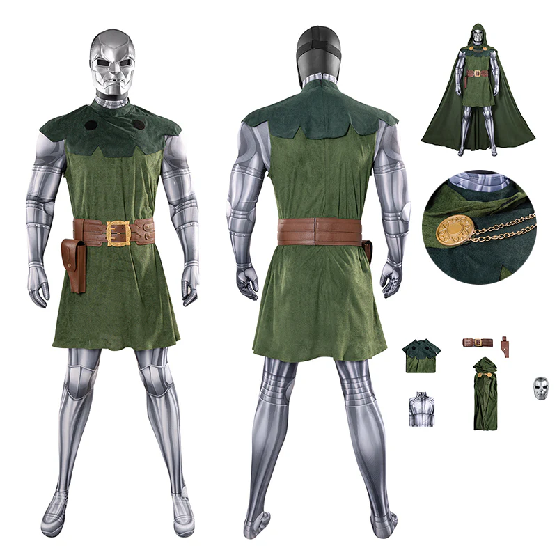 Custom Made Doctor Doom Cosplay Costume Classic Dr. Doom Comic Suits (1)