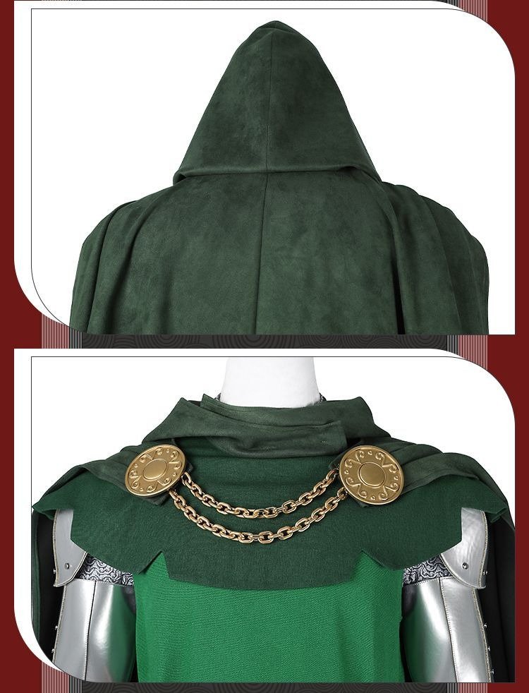 Ver.2 – Doctor Doom Green Cosplay Costume Dr. Doom Comic Look Suit (10)
