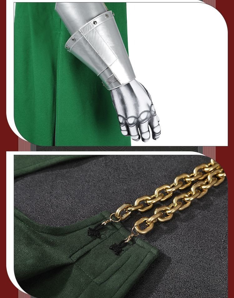 Ver.2 – Doctor Doom Green Cosplay Costume Dr. Doom Comic Look Suit (12)