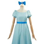 Neverland Peter Pan Wendy Dress Cosplay Costume Blue (1)