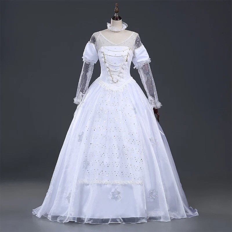 The White Queen Mirana Costume Alice in Wonderland Cosplay Costume