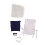 Cosplay Princess San Costume Dress Set (1)