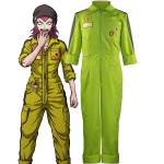 Danganronpa Two Cosplay Kazuichi Souda Costume Green Jumpsuits