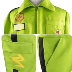 Danganronpa Two Cosplay Kazuichi Souda Costume Green Jumpsuits (1)