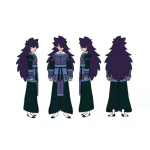 Anime Fantasy Warrior Cosplay Costume (1-1)