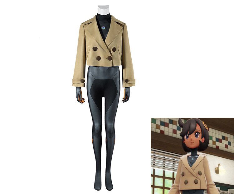 Custom Made Pokemon Legends Z-A ZA Detective Mable Emma Cosplay Costume