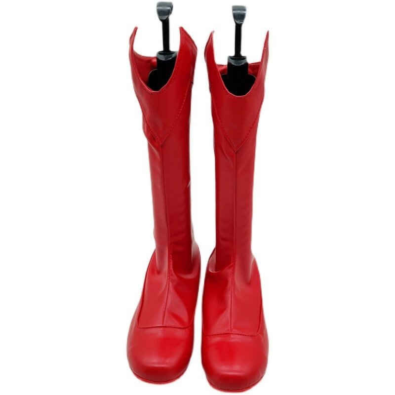 Custom Made Red Boots Cosplay Super Cosplay Shoes (2)