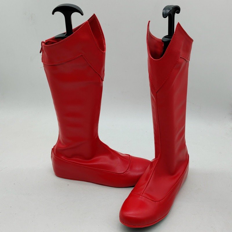 Custom Made Red Boots Cosplay Super Cosplay Shoes (3)