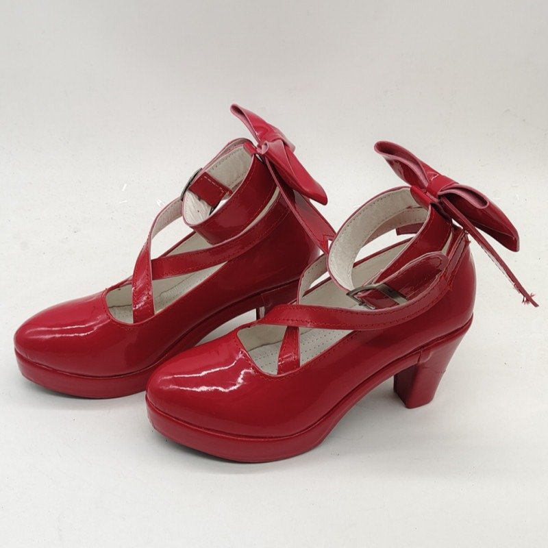 Custom Puella Magi Madoka Magica Kaname Madoka Cosplay Shoes (2)