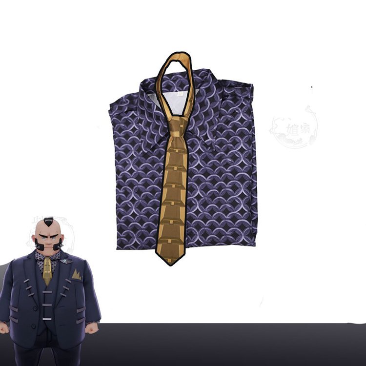 Pokemon Legends ZA Philippe Blue Suit Cosplay Costume (2)