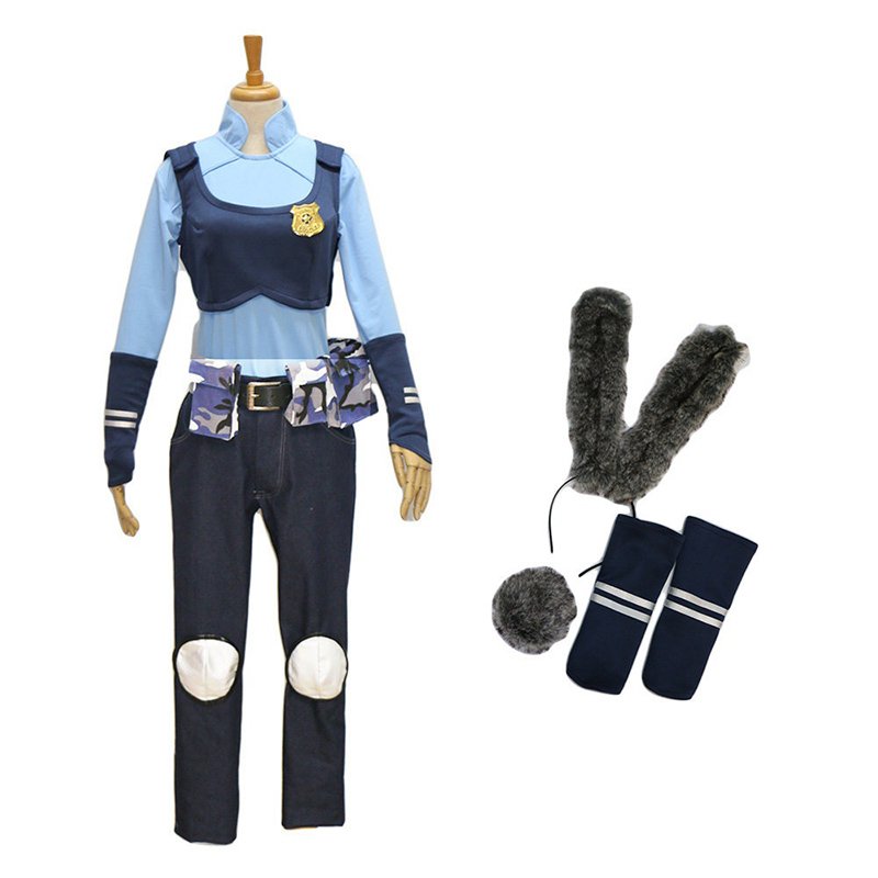 Judith Laverne Hopps Zootopia Zootropolis Suit Cosplay Costume