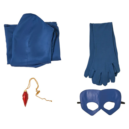 Custom Made Dispatch Blonde Blazer Mandy Blue Gown Outfit (9)