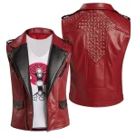 Custom Made Tr Men Red Vest 2 Pecices (1)