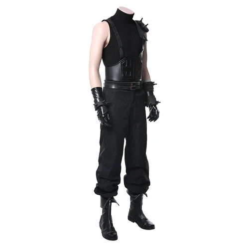 FF VII Remake Version Cloud Strife Cosplay Costume (3)