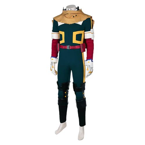Midoriya Izuku Jumpsuit Green Cosplay Costume (2)