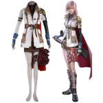 XIII FF13 Lightning Eclair Farron Cosplay Costumes (1)