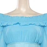 Custom Made 2023 Ariel Blue Dress Cosplay Costume (1)