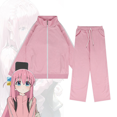 Custom Made Bocchi The Rock Gotō Hitori Hitori Bocchi Pink Hoodie Set