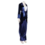 Custom Made Titanic Rose Blue Velvet Gown Dress Outfit (1)