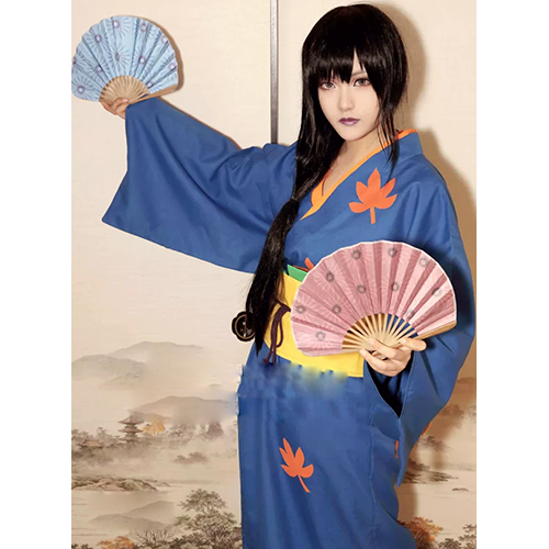 Gintama Sakata Gintoki Gin-san Cosplay Kimono Costume (1)
