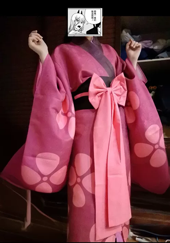 Samurai Champloo,サムライチャンプルー 风フウ Kimono Cosplay Dress (1)