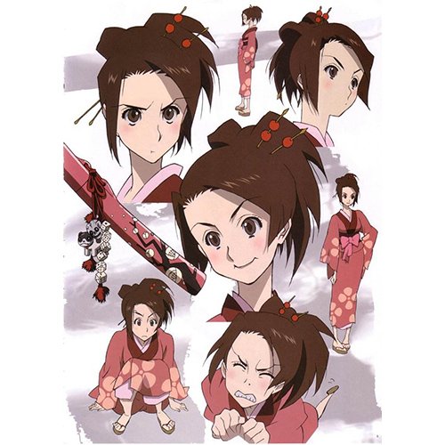 Samurai Champloo,サムライチャンプルー 风フウ Kimono Cosplay Dress (4)