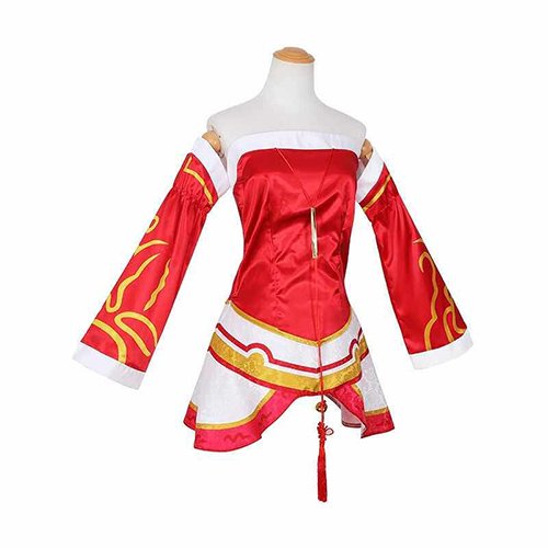 The Nine-Tailed Fox Ahri Cosplay Dress Skin Costume (2)